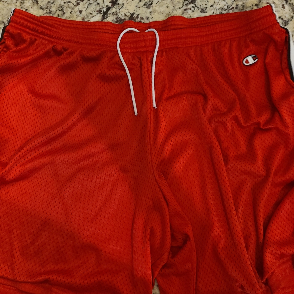 Champion Men's Red Athletic Shorts